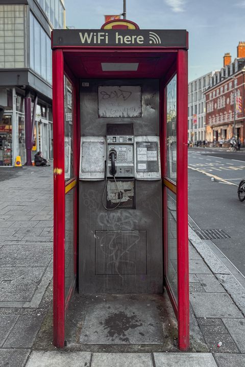 New World Payphones (Red) phonebox taken on 25th of August 2023