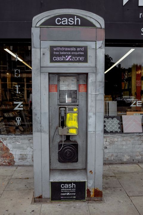 Cash machine phonebox taken on 16th of October 2021