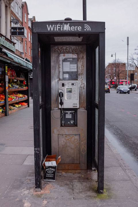 New World Payphones (Black) phonebox taken on 14th of February 2021