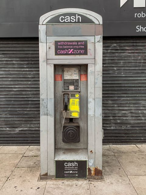 Cash machine phonebox taken on 20th of June 2021