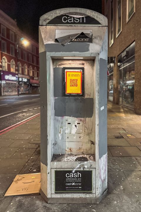 Cash machine phonebox taken on 17th of January 2023