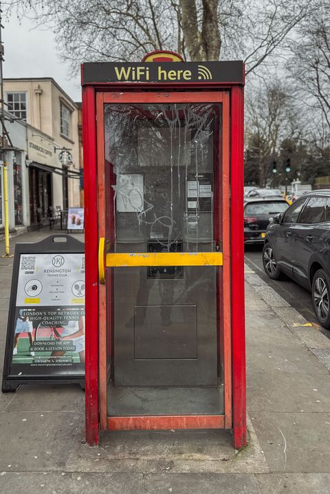 New World Payphones (Red) Phonebox taken on 12th of February 2023