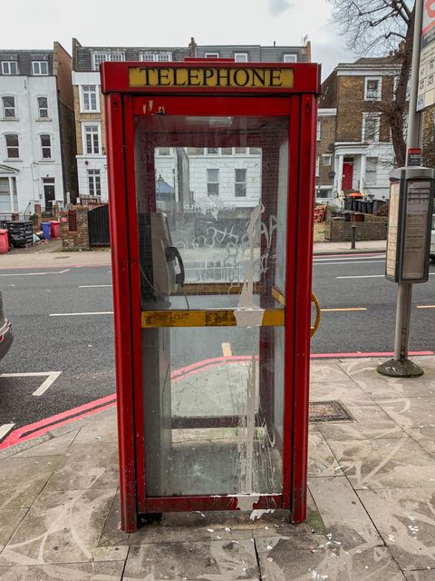New World Payphones (Red) Phonebox taken on 24th of December 2020