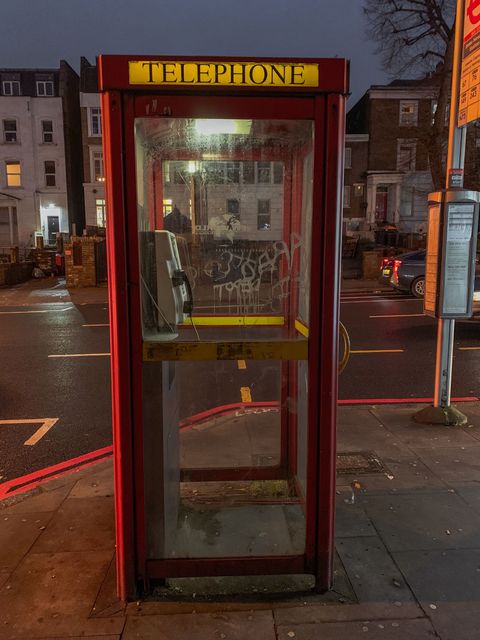 New World Payphones (Red) Phonebox taken on 18th of December 2020
