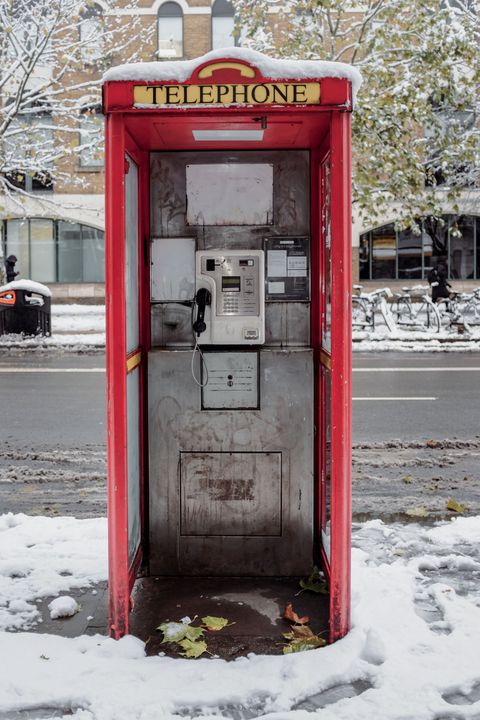 New World Payphones (Red) Phonebox taken on 12th of December 2022