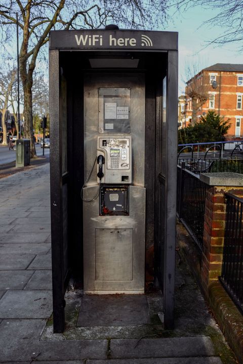 New World Payphones (Black) Phonebox taken on 2nd of January 2021