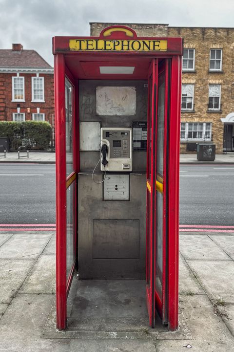 New World Payphones (Red) phonebox taken on 12th of February 2023