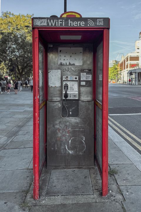 New World Payphones (Red) Phonebox taken on 25th of August 2023